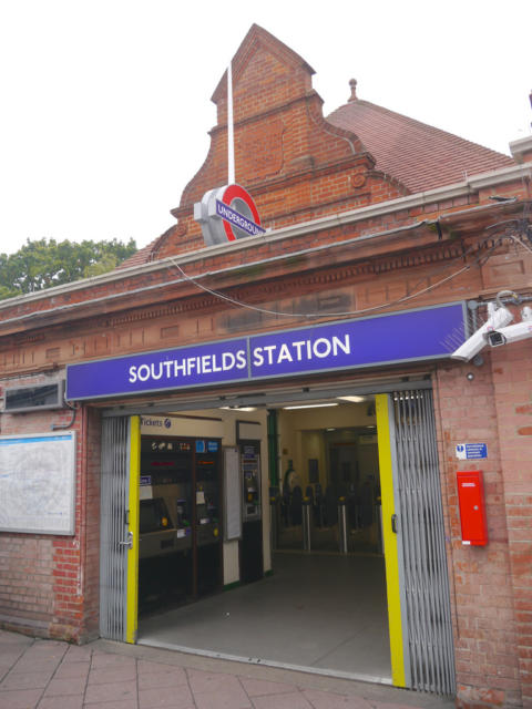 Southfields Station entrance
